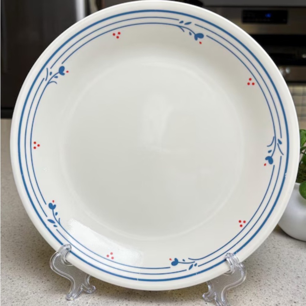 Vintage 80s Corelle Country Violets 8.5" Replacement Medium Lunch Plate
